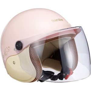 リード工業 LEAD リード工業 QJ3 セミジェットヘルメット パールピンク フリーサイズ LEAD