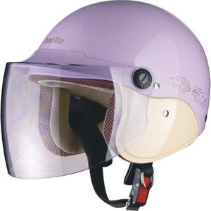 リード工業 LEAD リード工業 QJ3 セミジェットヘルメット パールパープル フリーサイズ LEAD