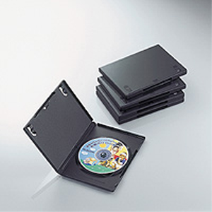 エレコム ELECOM DVDトールケース(5枚パック･ブラック)CCD-DVD02BK