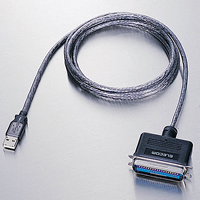 エレコム ELECOM USB PCtoパラレルプリンターケーブル 1.8m UC-PGT(グラファイト)