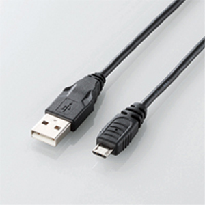 エレコム ELECOM エレコム USB2.0ケーブル/A-microBタイプ/ノーマル/1.5m/ブラック U2C-AMB15BK