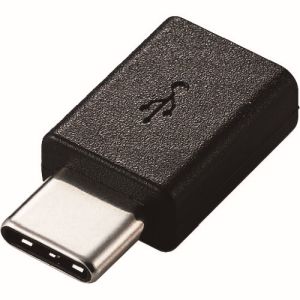 エレコム ELECOM スマートフォン用USB変換アダプタ USB（microUSBメス）－USB（Cオス）ブラック MPA-MBFCMADNBK