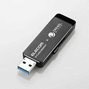 エレコム ELECOM USBメモリー/USB3.0対応/トレンドマイクロ社製ウイルス対策ソフト搭載/16GB/ブラック MF-TRU316GBK
