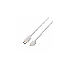 エレコム(ELECOM) USB3.0ケーブル/A-microBタイプ/スタンダード/1m/ホワイト USB3-AMB10WH