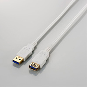 エレコム(ELECOM) USB3.0ケーブル/A-A延長タイプ/スリム/1m/ホワイト USB3-EX10WH