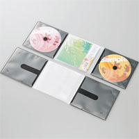 エレコム(ELECOM) CD/DVD用スリム収納ソフトケース CCD-DP2C10BK