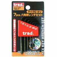 TRAD TRAD TMH-7 7pcsマイクロヘクスレンチセット ミリ 三共コーポレーション