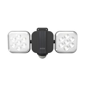 ムサシ ライテックス LED-AC2022 11W2灯フリーアーム式LEDセンサーライト