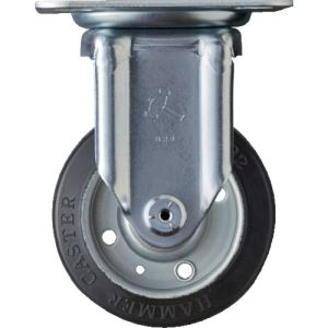 ハンマーキャスター HAMMER CASTER ハンマーキャスター 400SRP-R100 固定式ゴムキャスター 100mm