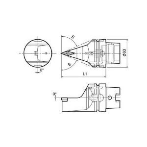 京セラ 京セラ T63H-SVVBN-L16N 複合加工機用旋削工具 外径 倣い加工用