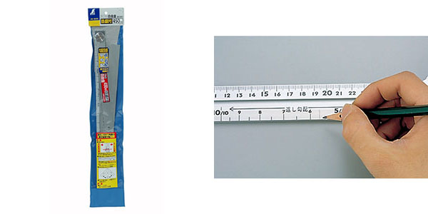 シンワ測定 SHINWA シンワ測定 62570 アルミ自由金 45cm 勾配目盛 筋