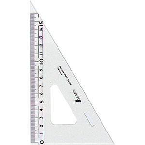 シンワ測定 SHINWA シンワ測定 77066 三角定規 アクリル製 18cm 2枚組