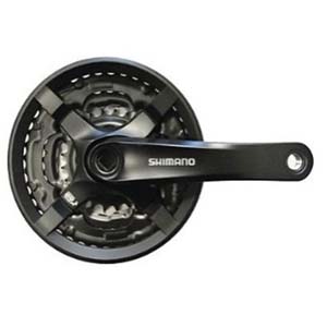 シマノ SHIMANO シマノ AFCTY501C244CLB FC-TY501 クランクセット 8/7/6×3sp ブラック SHIMANO