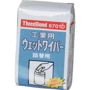 スリーボンド threebond スリーボンド TB6701D 工業ウェットワイパー 80枚入り