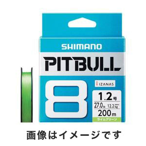 シマノ SHIMANO シマノ SHIMANO ピットブル(PITBULL) 8 ライムグリーン 1号 200m PL-M68R
