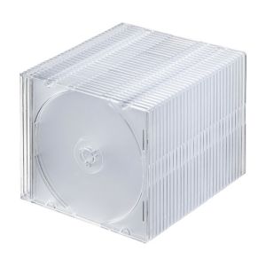 サンワサプライ SANWA SUPPLY サンワサプライ FCD-PU30CLN Blu-ray DVD CDケース スリムタイプ 30枚セット クリア