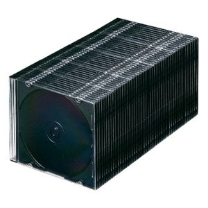 サンワサプライ SANWA SUPPLY サンワサプライ FCD-PU50MBKN2 Blu-ray DVD CDケース スリムタイプ 50枚セット ブラック