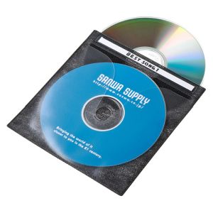 サンワサプライ SANWA SUPPLY サンワサプライ DVD CD不織布ケース ブラック FCD-FN100BKN