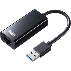 サンワサプライ SANWA SUPPLY サンワサプライ USB-CVLAN1BKN USB3.2-LAN変換アダプタ ブラック