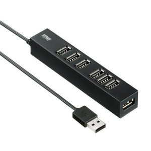 サンワサプライ SANWA SUPPLY サンワサプライ USB-2H701BKN USB2.0ハブ 7ポート