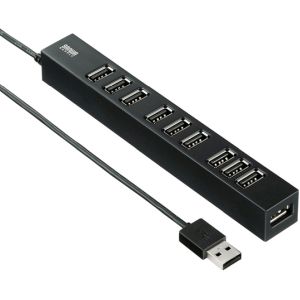 サンワサプライ SANWA SUPPLY サンワサプライ USB-2H1001BKN USB2.0ハブ 10ポート