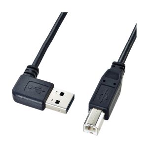 サンワサプライ SANWA SUPPLY 両面挿せるL型USBケーブル(A-B標準) KU-RL15