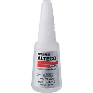 アルテコ アルテコ W200X-20G JN 工業用 瞬間接着剤 W200X 20g 木材/多孔質材用 速硬化