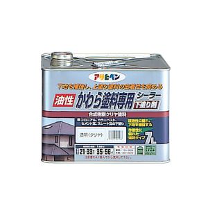 アサヒペン アサヒペン かわら塗料専用シーラー 7L 透明 クリヤ