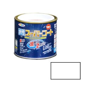 アサヒペン アサヒペン 水性スーパーコート 1/5L ツヤ消し白