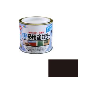 アサヒペン アサヒペン 水性多用途カラー 1/5L ツヤ消し黒