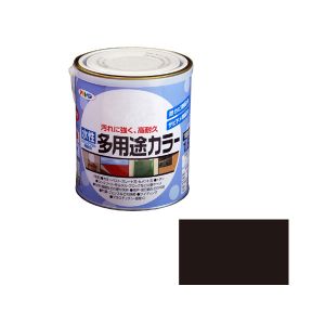 アサヒペン アサヒペン 水性多用途カラー 1.6L ツヤ消し黒