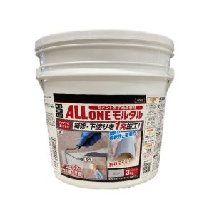 アサヒペン アサヒペン オールワンモルタル 3kg グレー