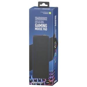 オーム電機 OHM オーム電機 PC-SMRGB02-K AudioComm ゲーミングマウスパッド イルミネーション付き Lサイズ ブラック