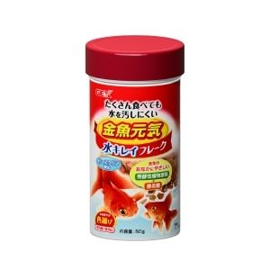 ジェックス GEX ジェックス 金魚元気 水キレイフレーク 50g