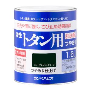 カンペハピオ KANSAI カンペハピオ 油性トタン用 ニューフレッシュグリーン 1.6L