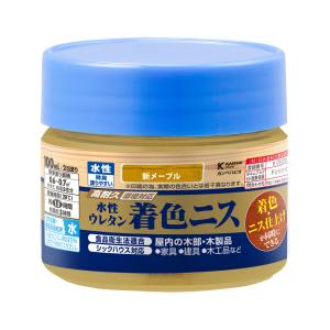 カンペハピオ KANSAI カンペハピオ 774-124-100 水性ウレタン着色ニス 100ML 新メープル