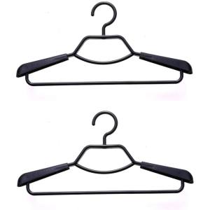 シンコハンガー SHINKO F-Fit 形態安定シャツ用ハンガー2本組 ブラック
