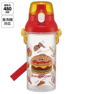 スケーター SKATER スケーター バーガーフレンズ 食洗機対応プラスチッククリアボトル 480ml PSB5TR