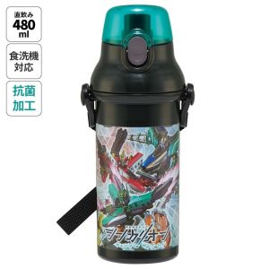 スケーター SKATER スケーター シンカリオンワールド 抗菌直飲プラワンタッチボトル 480ml PSB5SANAG