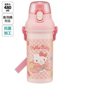 スケーター SKATER スケーター キティ ビックリボン 抗菌直飲プラワンタッチボトル 480ml PSB5SANAG