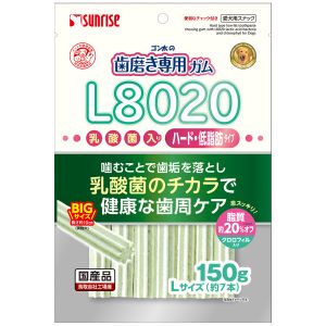 マルカン MG マルカン ゴン太の 歯磨き専用ガムLサイズ L8020乳酸菌 入り ハード クロロフィル入り 低脂肪 150g 2371260