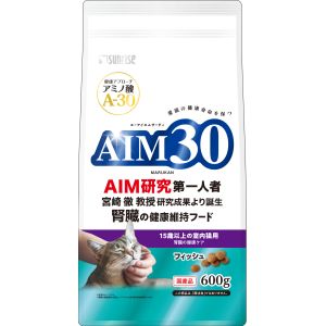 マルカン MG マルカン AIM30 15歳以上の室内猫用 腎臓の健康ケア フィッシュ 600g MG