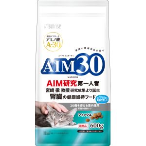 マルカン MG マルカン AIM30 20歳を迎える室内猫用 腎臓の健康ケア フィッシュ 600g MG