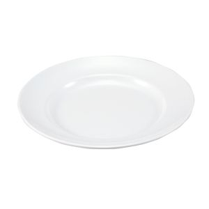 エンテック ENTEC エンテック No.26AW シンプル食器白 平皿 リム型 8インチ 200