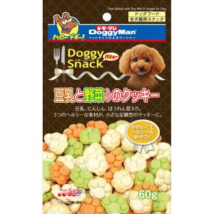 ドギーマンハヤシ DoggyMan ドギーマン ドギースナックバリュー 豆乳と野菜入りのクッキー 60g