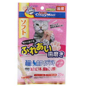 ドギーマンハヤシ DoggyMan ドギーマン 猫ちゃんホワイデント かつお入り 25g