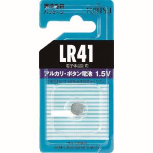富士通 富士通 LR41C B)N アルカリボタン電池 LR41 1個=1PK