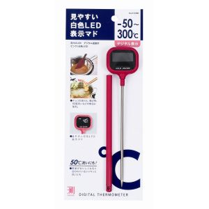パール金属 パール金属 測HAKARI デジタル温度計 ピンク 白色LED D-6480