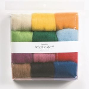 ハマナカ ハマナカ フェルト羊毛 ウールキャンディ 12色セット 1 ベーシックセレクション H441-122-1