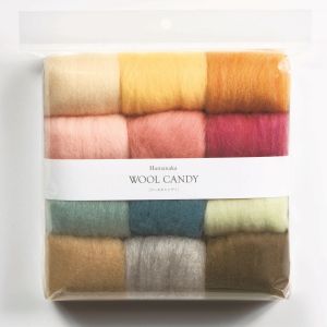 ハマナカ ハマナカ フェルト羊毛 ウールキャンディ 12色セット 2 ペールセレクション H441-122-2